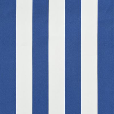 vidaXL Markiza bistro, 350 x 120 cm, niebiesko-biała