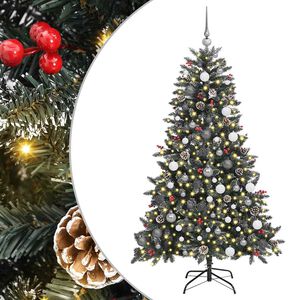 vidaXL Sztuczna choinka Zielony 180 cm PVC, plastik i stal