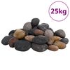 vidaXL Polerowane kamyki, 25 kg, r&oacute;żnokolorowe, 5-8 cm