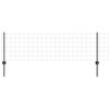 vidaXL Ogrodzenie z słupkiem Szary 0,6 x 50 m Stal i PVC