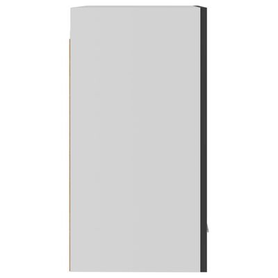 vidaXL Szafka wisząca, szara, 39,5x31x60 cm, materiał drewnopochodny