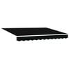 vidaXL Markiza wysuwana Czarny 350 x 250 cm Poliester i aluminium