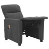 vidaXL Fotel z masażem, ciemnoszary, tkanina