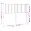 vidaXL Metalowe wymienne wezgłowie, czarne, 120 cm