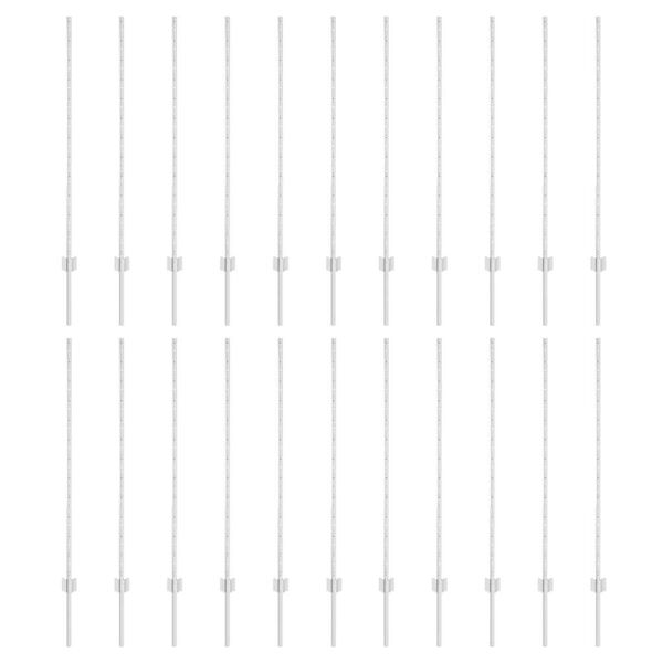 vidaXL Słupek ogrodzeniowy. 22 pcs Srebrny 160 cm Stal