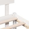 vidaXL Ramka ł&oacute;żka Z zagł&oacute;wkiem Biały 180 x 200 cm Lite drewno sosnowe