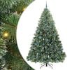 vidaXL Sztuczna choinka z 300 diodami LED Zielony 240 cm PE i PVC
