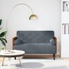 vidaXL Sofa dwuosobowa z poduszkami wałkowymi Ciemnoszara 110 cm