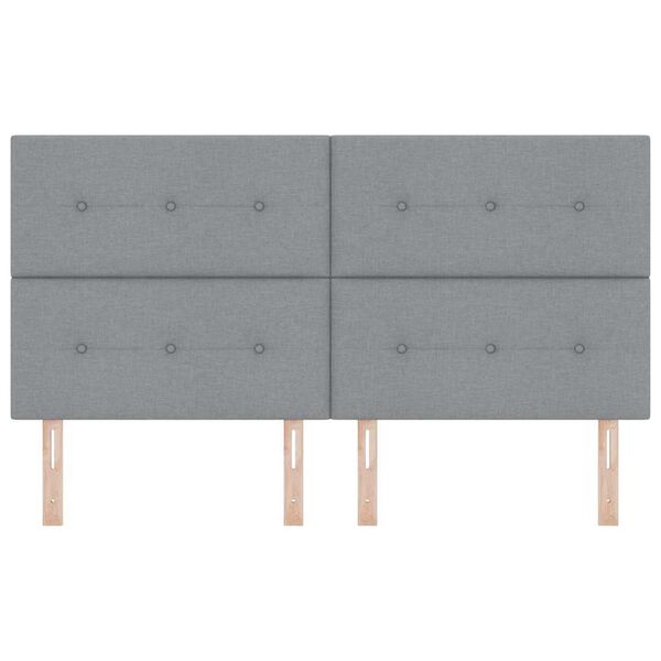 vidaXL Zagł&oacute;wek regulowany pod względem wysokości Jasnoszary 180 cm