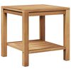 vidaXL Stolik kawowy Brązowy 45 x 45 x 45 cm Lite drewno teakowe
