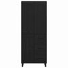 vidaXL Highboard Czarny Dąb 69,5 x 34 x 180 cm Materiał drewnopochodny