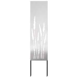 vidaXL Ekran zapewniający prywatność w ogrodzie Srebrny 32 x 140 cm