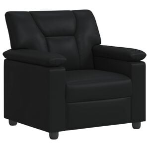 vidaXL Sofa Czarny 91 x 85 x 93 cm Ekosk&oacute;ra