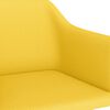 vidaXL Fotel bujany, ż&oacute;łty, tapicerowany tkaniną