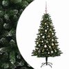 vidaXL Sztuczna choinka z bombkami 150 cm 150 LED Ciepła biel