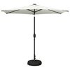 vidaXL Parasol ogrodowy z oświetleniem LED i podstawą 270 x 270 cm