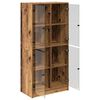 vidaXL Highboard Stare drewno 68 x 37 x 142 cm Materiał drewnopochodny