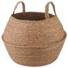 vidaXL Doniczka z uchwytami naturalny &Oslash; 45 x 36 cm 100% Trawa morska