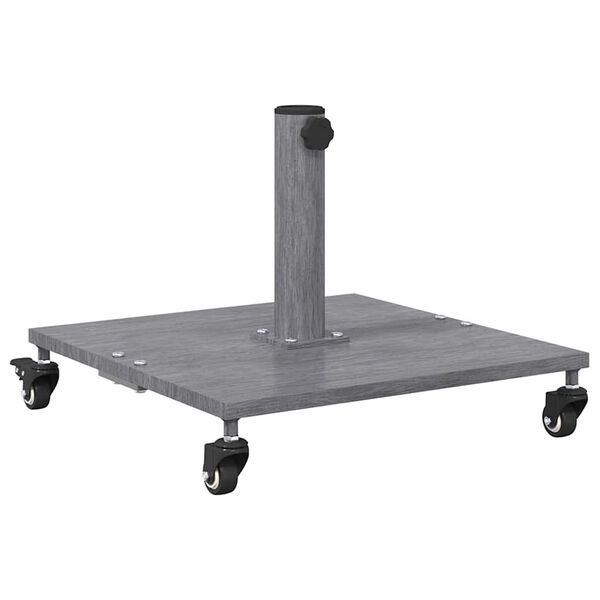 vidaXL Podstawa do parasola Wygląd ciemnoszary drewniany