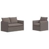 vidaXL Sofa 2 pcs Ciemnoszary 196 x 82 x 85 cm tkanina