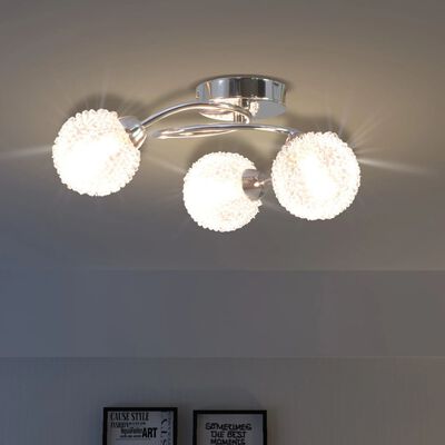 vidaXL Lampa sufitowa na 3 żarówki LED G9, 120 W
