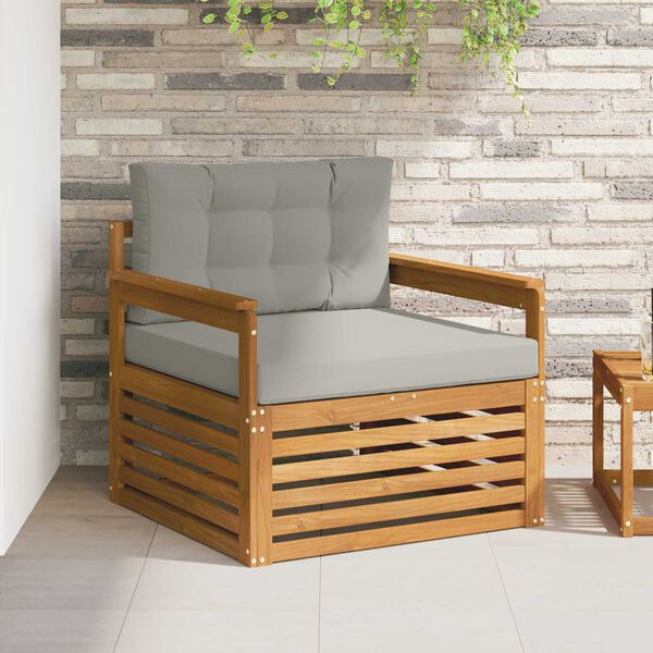 vidaXL Zestaw sof na zewnątrz Lite drewno akacjowe i poliester