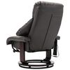 vidaXL Telewizyjny fotel masujący, regulowany, szary, sztuczna skóra
