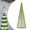 vidaXL Choinka LED 688 LED Kolorowa 300 cm