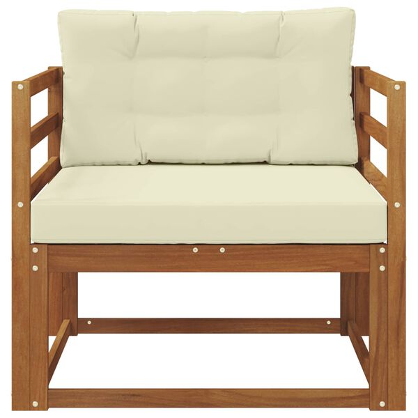 vidaXL Środkowa sofa ogrodowa Lite Drewno Akacji Naturalny