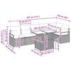 vidaXL Zestaw Sof na Ogród z przechowywaniem 7 pcs Szary Polirattan