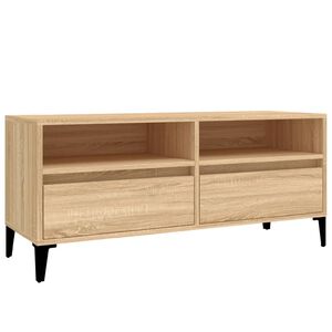 vidaXL Szafka pod TV, dąb sonoma, 100x34,5x44,5 cm