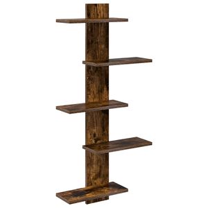 vidaXL P&oacute;łka wisząca Dąb wędzony 48,5 x 15 x 101 cm
