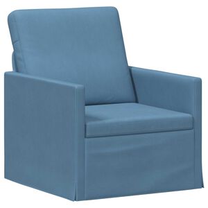 vidaXL Sofa pojedyncza niebieski 70 x 81 x 82 cm Tkanina sztruksowa