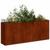 vidaXL Doniczka Rusty 200x40x80 cm Stal nierdzewna