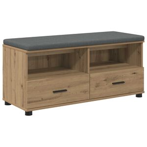 vidaXL Ławka w przedpokoju Dąb Rzemieślniczy 100 x 38 x 46 cm