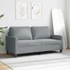 vidaXL Sofa 2-osobowa, jasnoszara, 140 cm, tapicerowana tkaniną