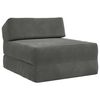 vidaXL Składana Sofa Ł&oacute;żko ciemnoszary 60 x 70 x 41 cm tkanina