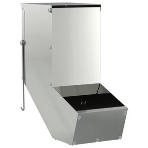 vidaXL Karma dla Kr&oacute;lik&oacute;w Srebrny 12,5 x 26 x 28,5 cm