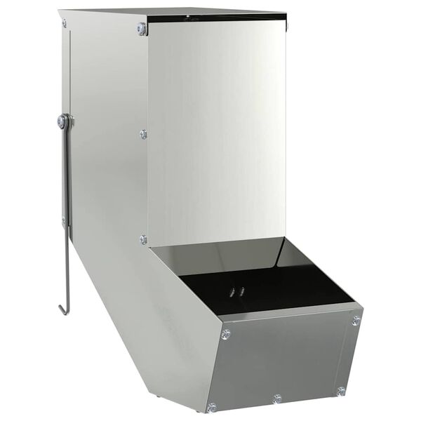 vidaXL Karma dla Kr&oacute;lik&oacute;w Srebrny 12,5 x 26 x 28,5 cm