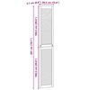 vidaXL Drzwi do szafki z drzwiami 4 pcs Naturalny 140.5 x 2 x 59.5 cm