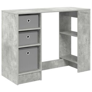 vidaXL Biurko Betonowy szary 100 x 40 x 75 cm Drewno inżynieryjne