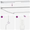 vidaXL Elektryczna Rozkładana Markiza bordowy 2,5 x 2 m