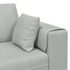 vidaXL Sofa z poduszką 3 pcs Jasnoszary Aksamit