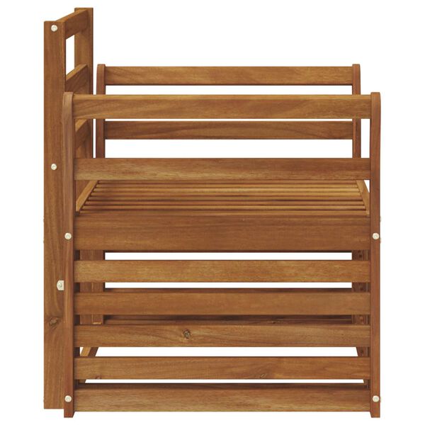 vidaXL Zestaw sof na zewnątrz Naturalny 75,5 x 63 x 73 cm