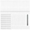 vidaXL Ogrodzenie z słupkiem Srebrny 1,2 x 100 m Stal