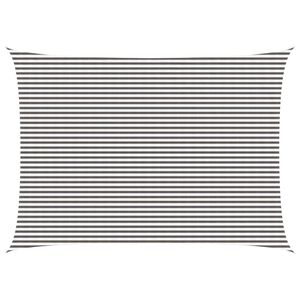 vidaXL Żagiel przeciwsłoneczny Jasnoszary i biały. 5 x 8 m HDPE