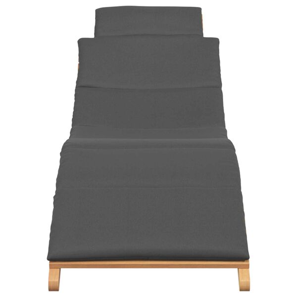 vidaXL Leżak ogrodowy Brązowy 198 x 55 x 58,5 cm Lite drewno teakowe