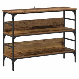 vidaXL Konsola Stare drewno 100 x 32 x 75 cm Materiał drewnopochodny