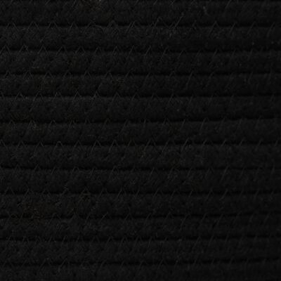 vidaXL Kosz do przechowywania, czarno-biały, Ø49x65 cm, bawełna