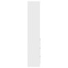 vidaXL Komoda biała 37,5x35x180 cm Drewno klejone
